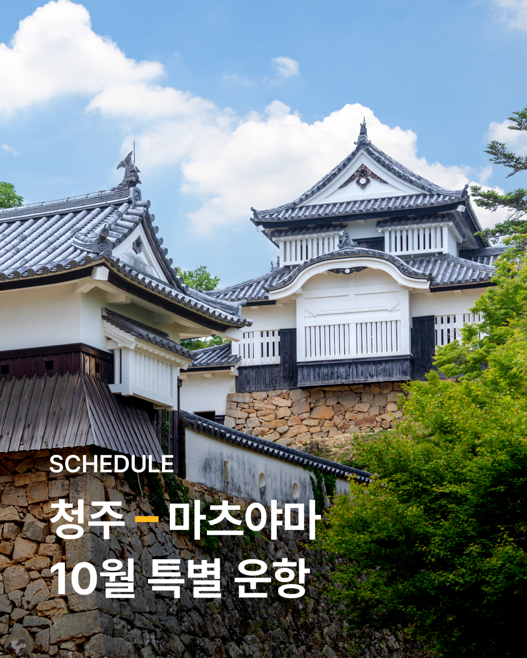 에어로케이 청주-마츠야마 72,600원~ 안내 이미지